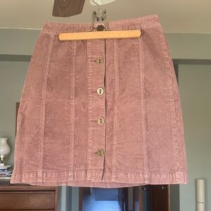 Pilcro and Letterpress Anthropologie corduroy skirt